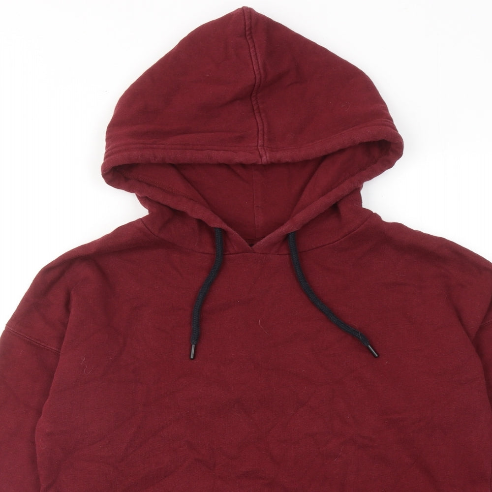 NEXT Womens Red Cotton Pullover Hoodie Size 12 Pullover
