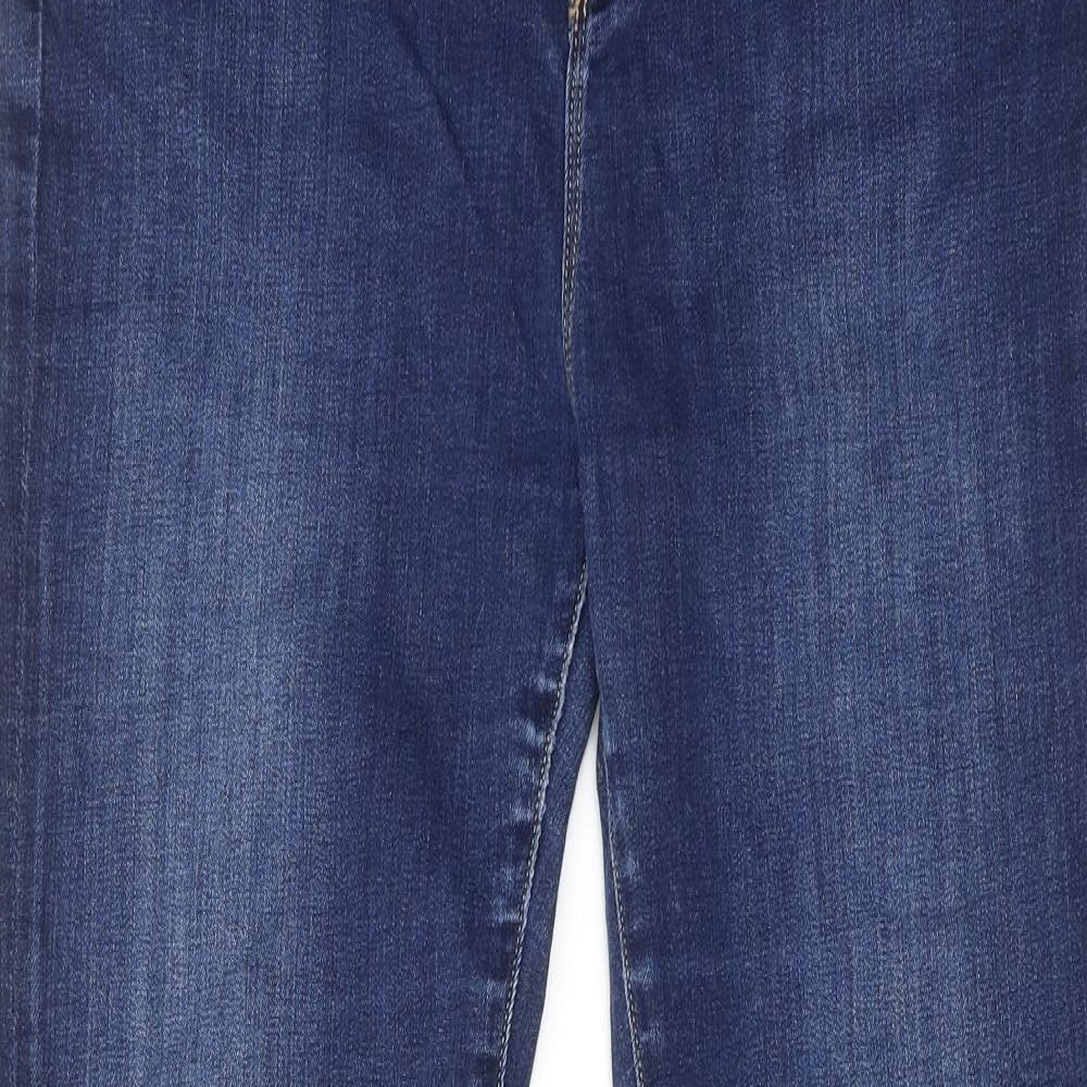 White Stuff Womens Blue Cotton Skinny Jeans Size 32 in Regular Zip