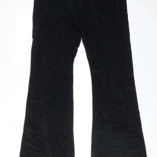 Koton Womens Black Cotton Trousers Size 32 in Regular Zip
