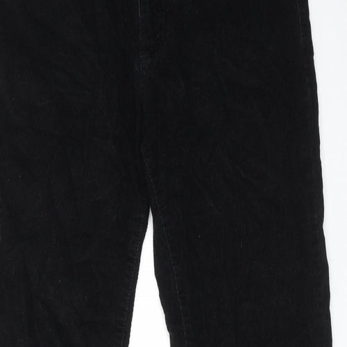 Koton Womens Black Cotton Trousers Size 32 in Regular Zip