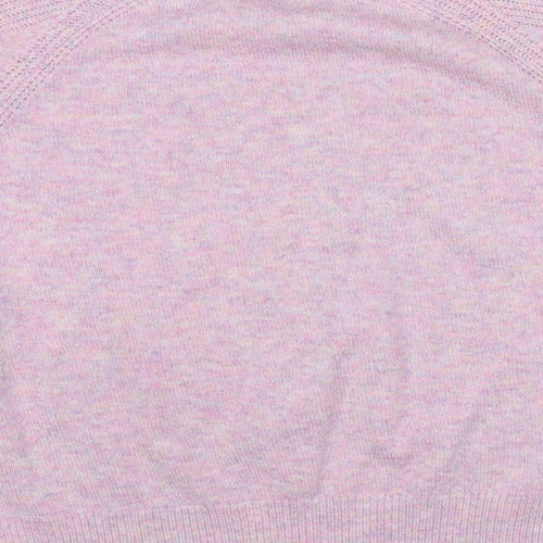 Marks and Spencer Womens Pink Round Neck Acrylic Pullover Jumper Size L
