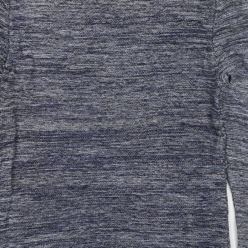 H&M Womens Blue Round Neck Cotton Pullover Jumper Size M