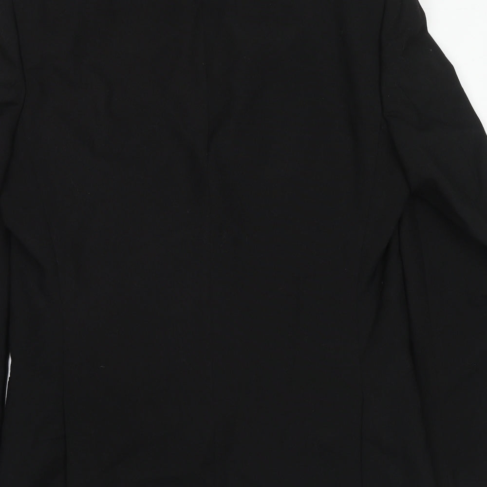 Vartkes Mens Black Polyester Tuxedo Suit Jacket Size 40 Regular