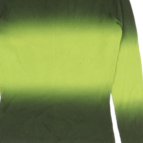 Kit Womens Green V-Neck Viscose Pullover Jumper Size 18