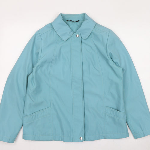 BM Collection Womens Blue Jacket Size 10 Zip