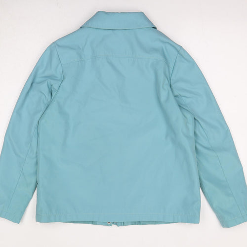 BM Collection Womens Blue Jacket Size 10 Zip