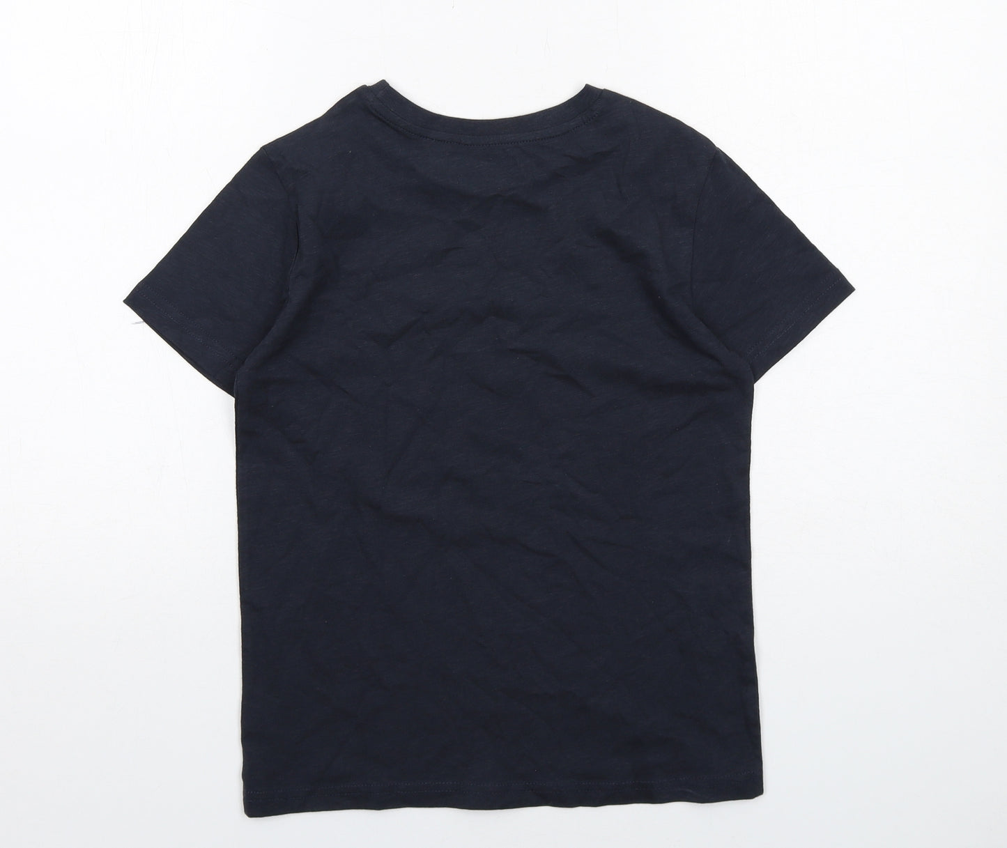 NEXT Boys Blue Cotton Basic T-Shirt Size 9 Years Round Neck Pullover