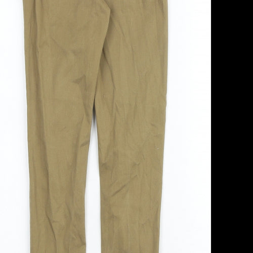 US Polo Assn. Boys Brown Cotton Jogger Trousers Size 9-10 Years Regular Drawstring