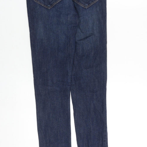 H&M Mens Blue Cotton Skinny Jeans Size 28 in L32 in Slim Zip