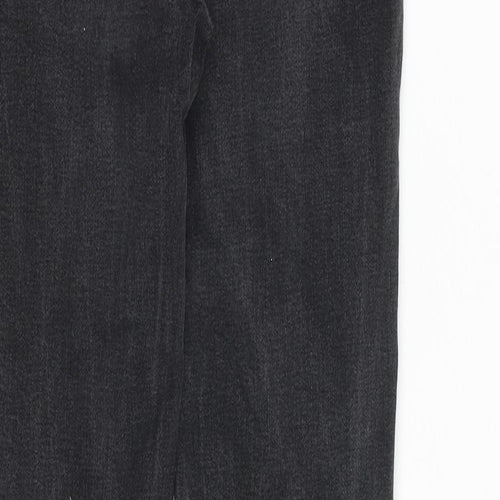 Zara Womens Grey Cotton Skinny Jeans Size 8 Regular Zip