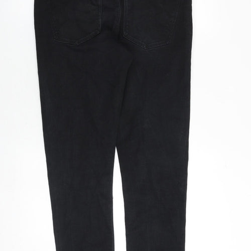 NEXT Mens Black Cotton Skinny Jeans Size 32 in Regular Zip