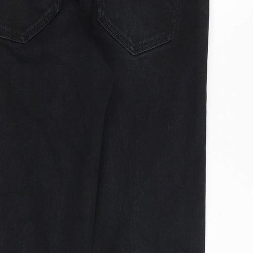 NEXT Mens Black Cotton Skinny Jeans Size 32 in Regular Zip
