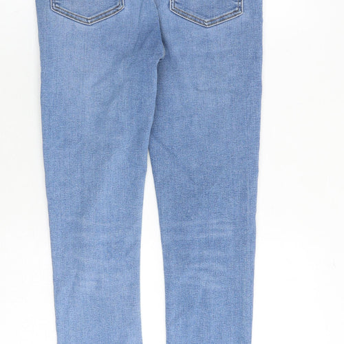 Jack Wills Womens Blue Cotton Skinny Jeans Size 29 in Regular Zip