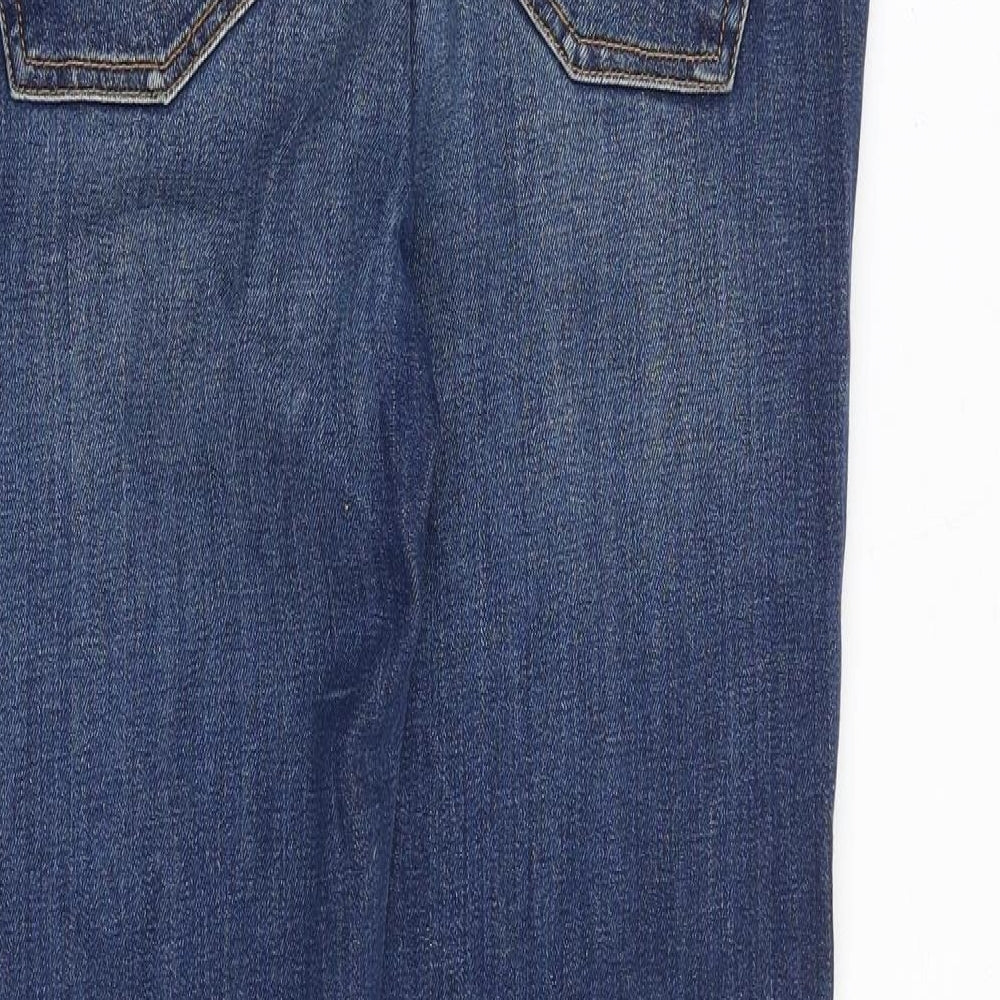 LA MARTINA Womens Blue Cotton Skinny Jeans Size 28 in Regular Zip