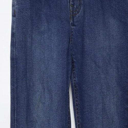 Lyle & Scott Boys Blue Cotton Straight Jeans Size 12-13 Years Regular Button