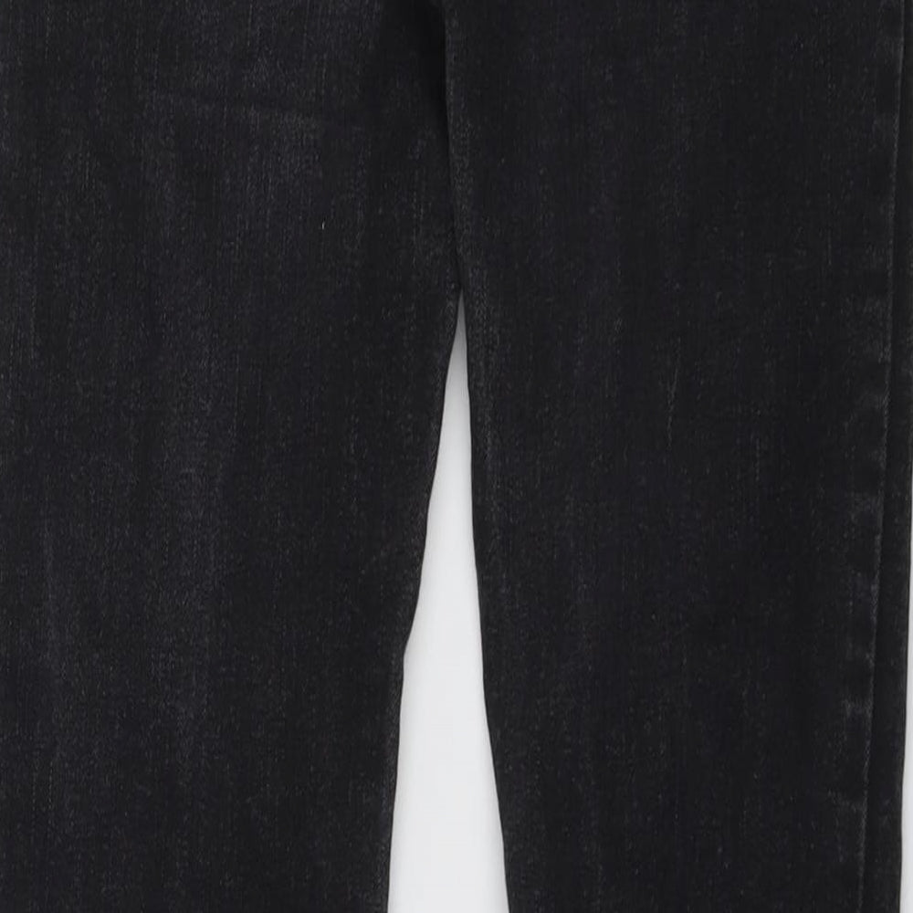 Levi's Boys Black Cotton Straight Jeans Size 14 Years Regular Button