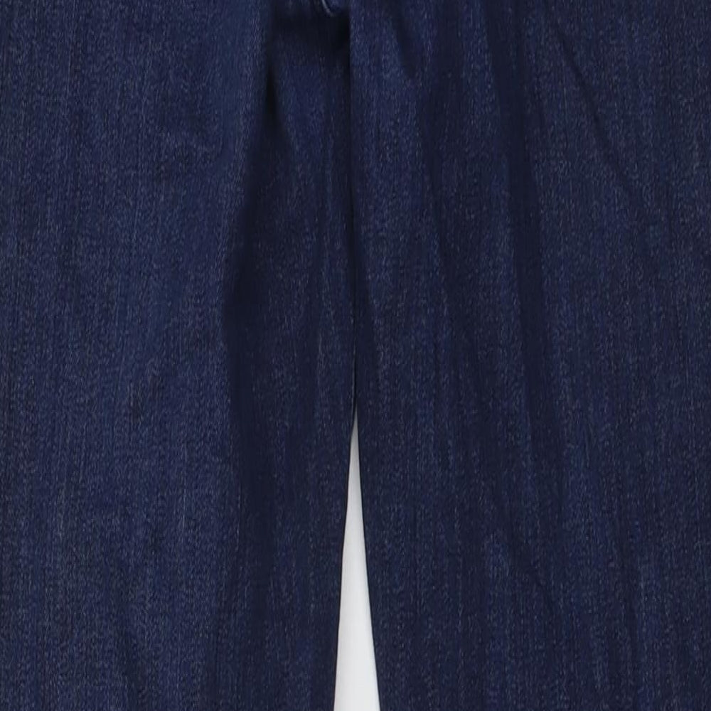 Topshop Womens Blue Cotton Skinny Jeans Size 30 in L30 in Regular Button