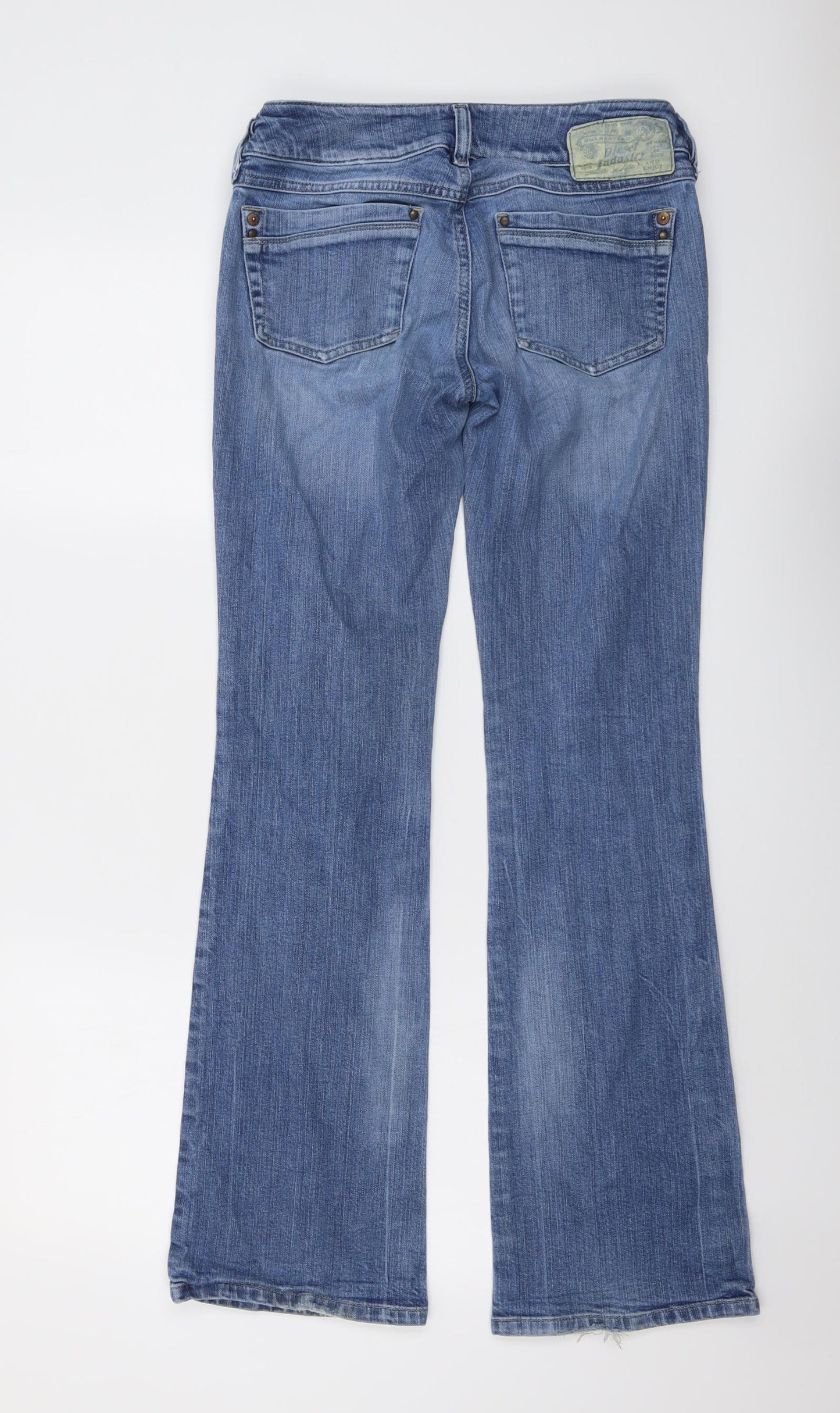 Diesel Womens Blue Cotton Bootcut Jeans Size 28 in L32 in Regular Button