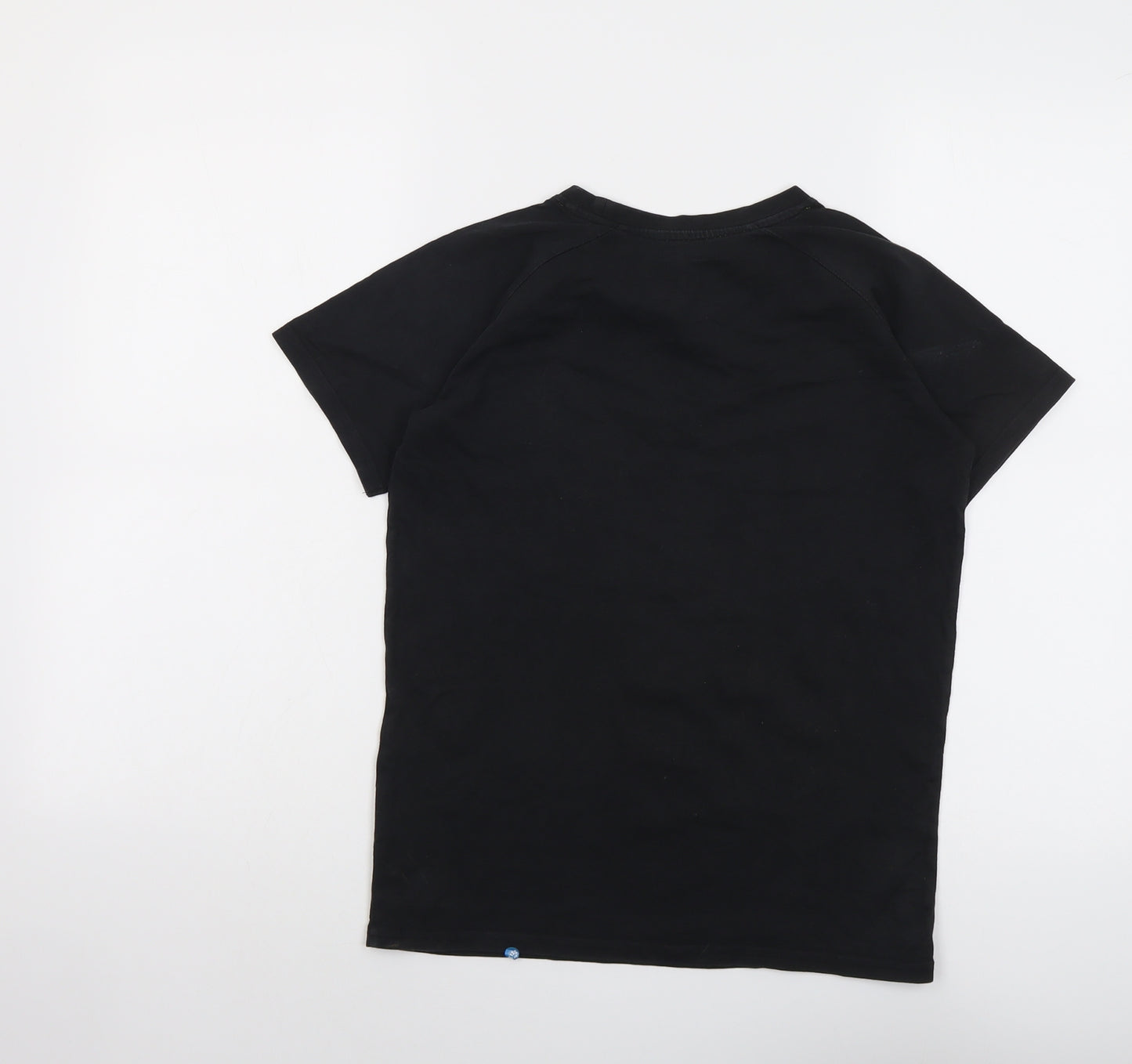 Mountain Warehouse Boys Black Cotton Basic T-Shirt Size 11-12 Years Round Neck Pullover - This Is How I Roll