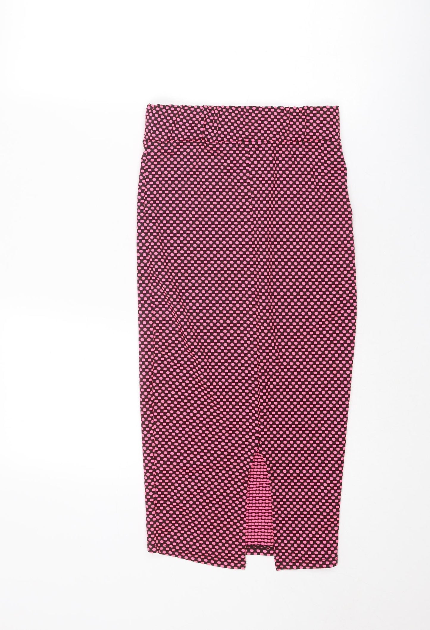 River Island Womens Pink Geometric Polyester Straight & Pencil Skirt Size 6