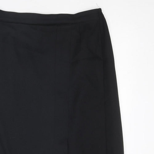 Slimma Womens Black Polyester A-Line Skirt Size 22