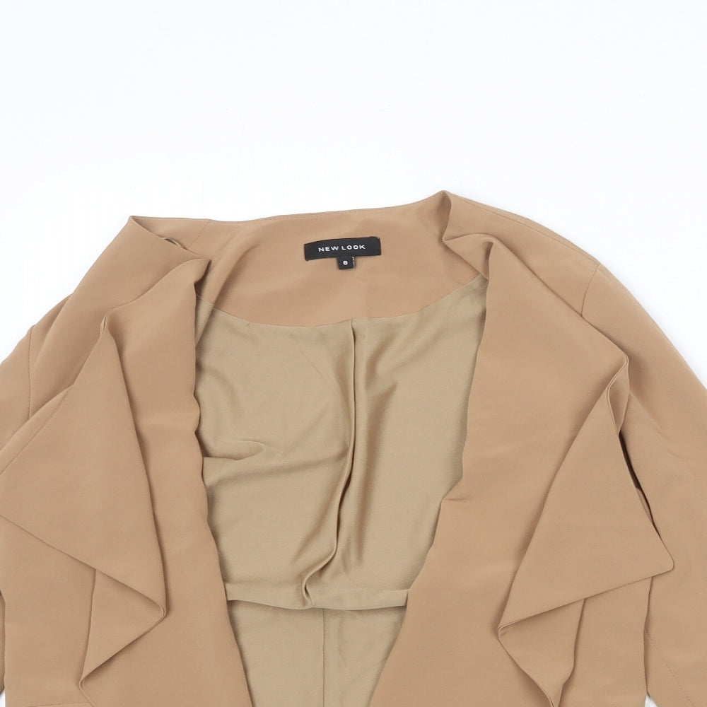 New Look Womens Brown Jacket Blazer Size 8