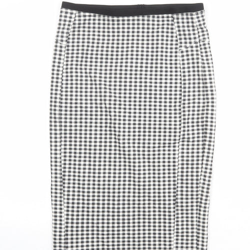 River Island Womens Multicoloured Check Viscose Straight & Pencil Skirt Size 12