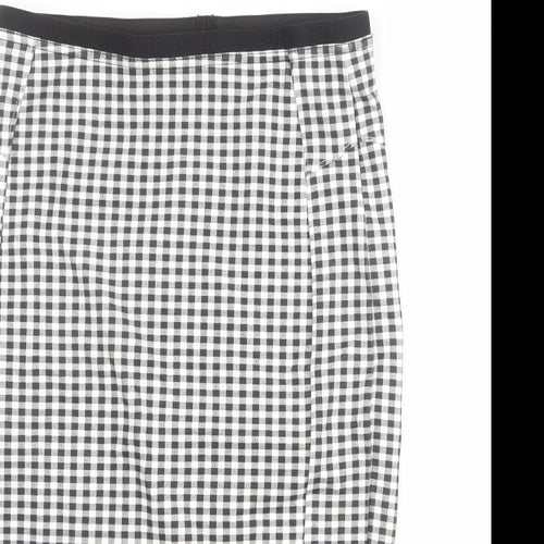 River Island Womens Multicoloured Check Viscose Straight & Pencil Skirt Size 12
