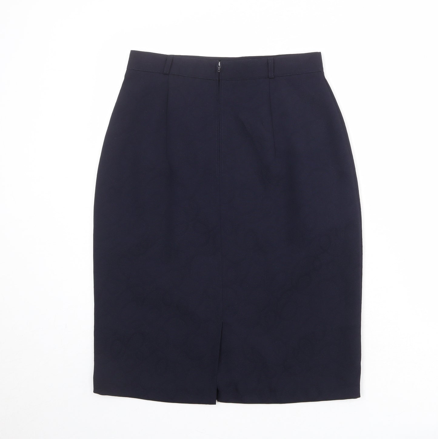 Gerry Weber Womens Blue Polyester Straight & Pencil Skirt Size 10 Zip