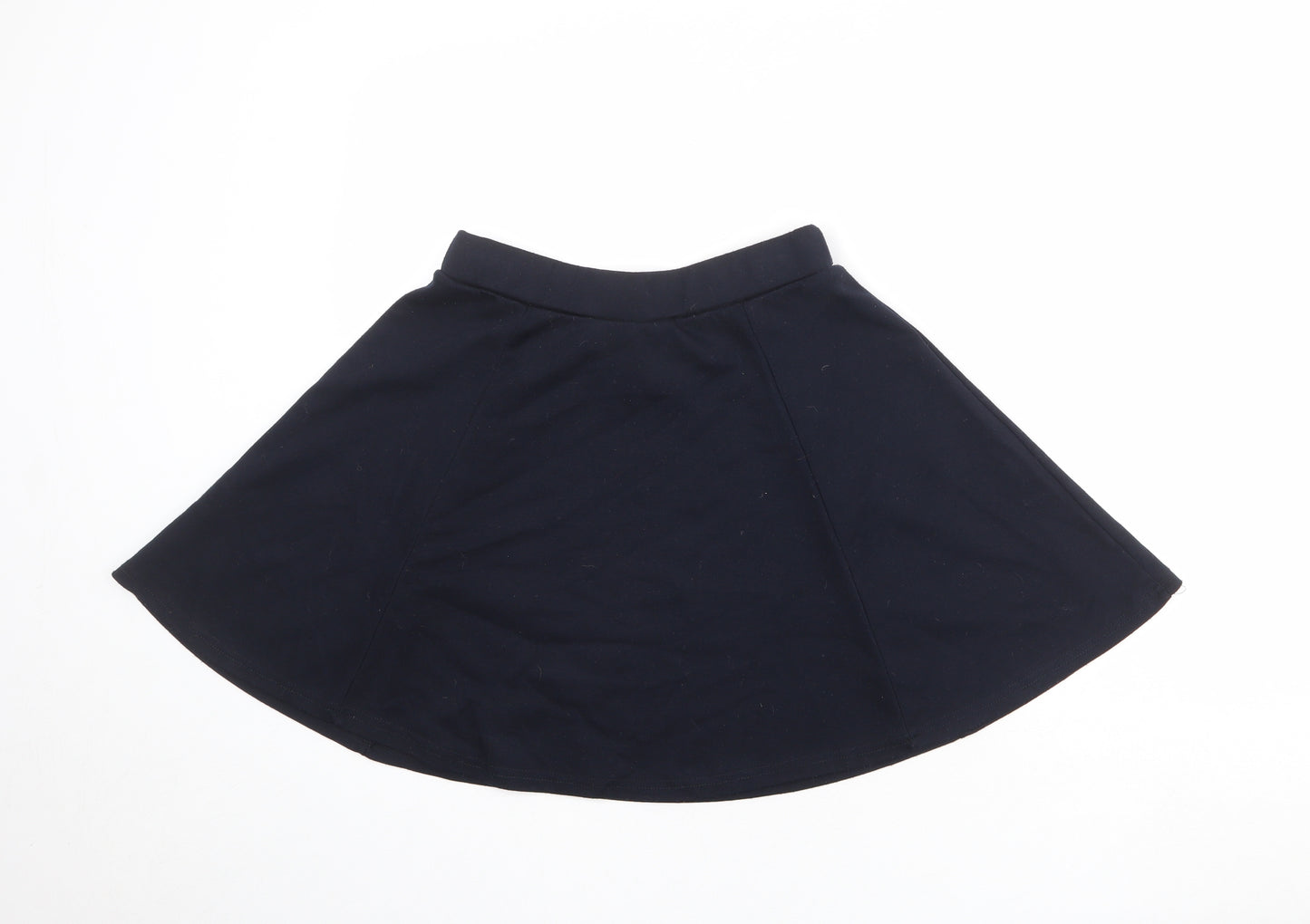 New Look Womens Blue Polyester Skater Skirt Size 10