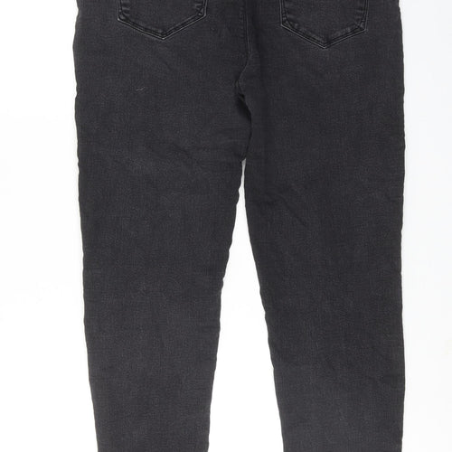Appeal Womens Grey Cotton Skinny Jeans Size 16 L32 in Regular Zip