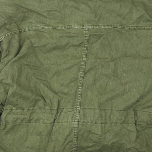 Marks and Spencer Womens Green Jacket Size 10 Button