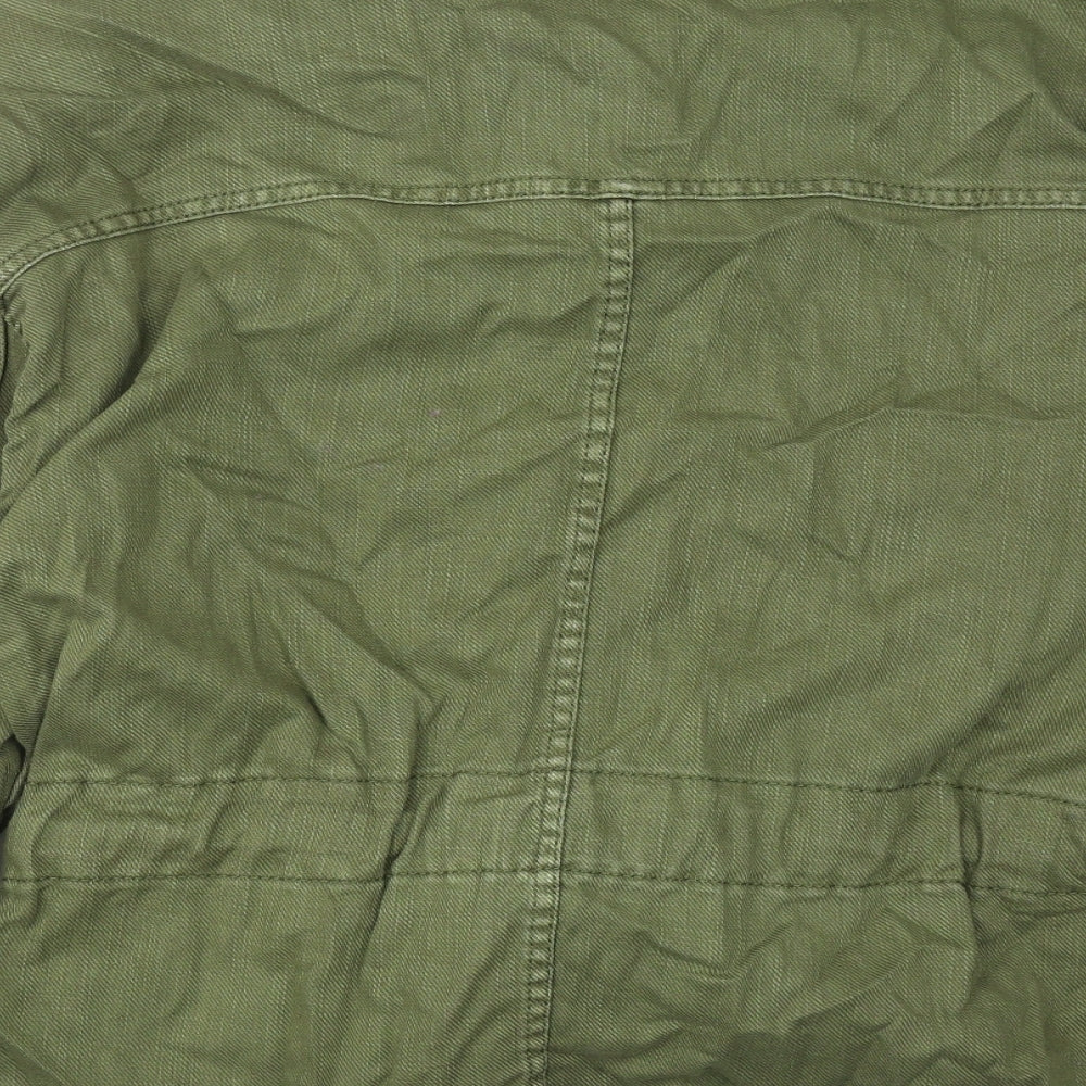 Marks and Spencer Womens Green Jacket Size 10 Button
