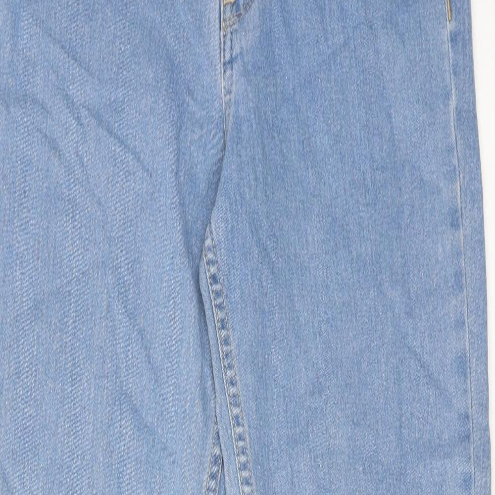 H&M Womens Blue Cotton Skinny Jeans Size 28 in Regular Zip