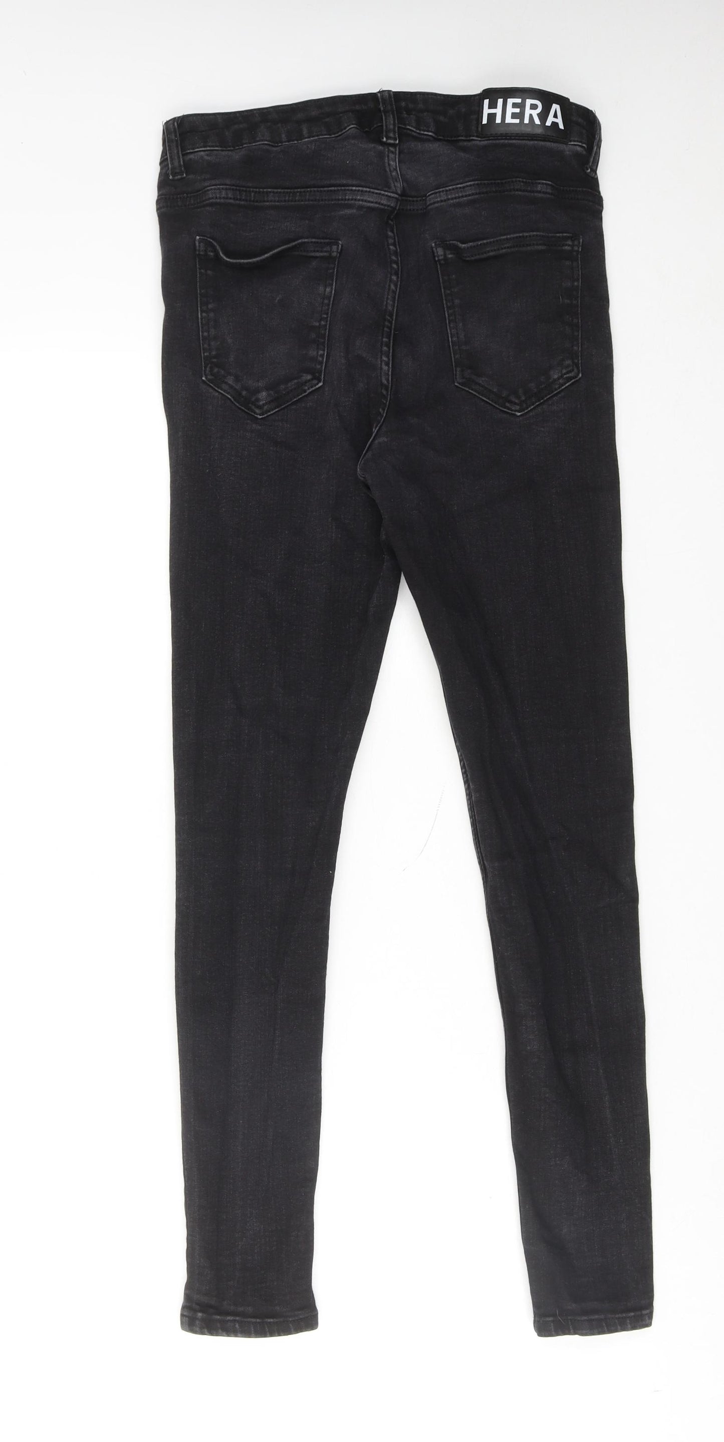 Hera Womens Black Cotton Skinny Jeans Size 28 in Regular Zip