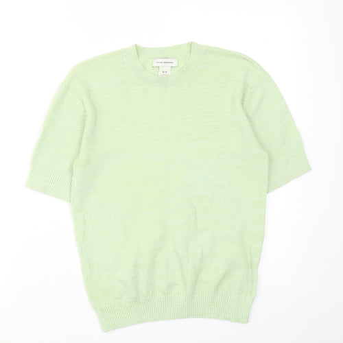 Club Monaco Womens Green Crew Neck Polyester Pullover Jumper Size XS Pullover