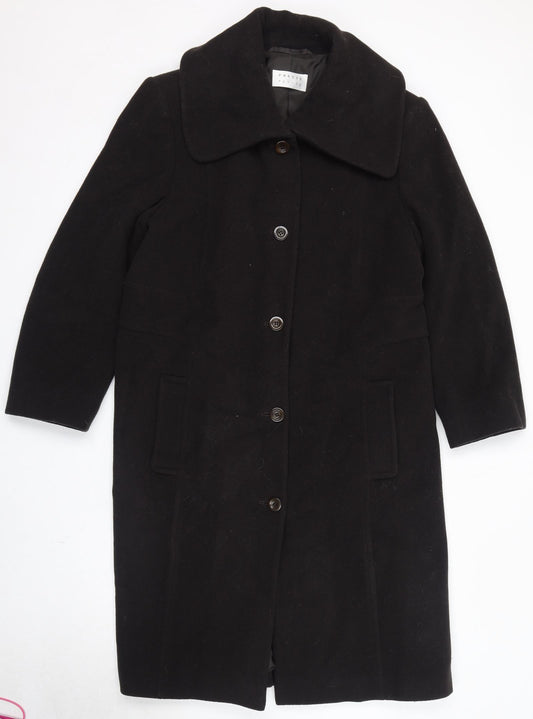Precis Womens Brown Overcoat Coat Size 16 Button