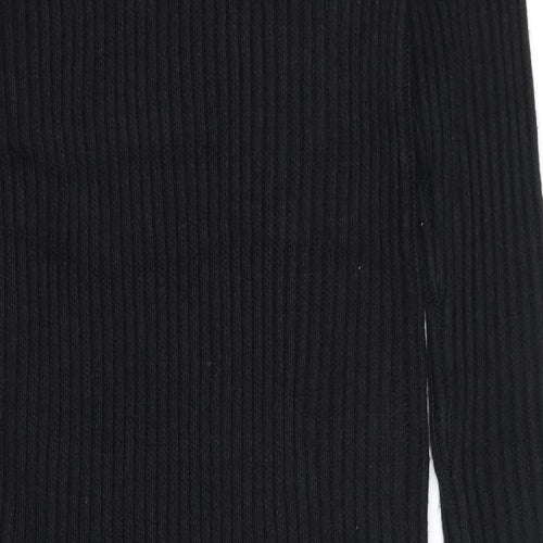 Marks and Spencer Womens Black Polyester Jumper Dress Size S Round Neck Pullover