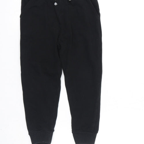 NEXT Boys Black Cotton Jogger Trousers Size 4-5 Years L20 in Regular Pullover