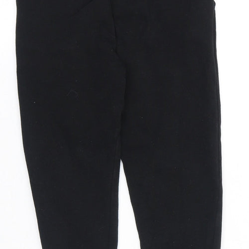 NEXT Boys Black Cotton Jogger Trousers Size 4-5 Years L20 in Regular Pullover