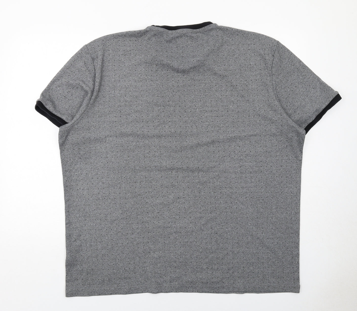 NEXT Mens Grey Cotton T-Shirt Size 4XL Round Neck