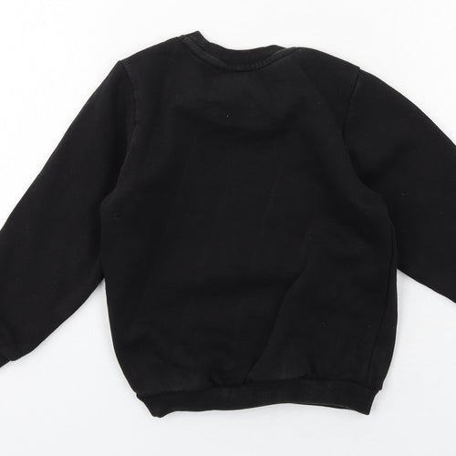 PUMA Boys Black Cotton Pullover Sweatshirt Size 2 Years Pullover
