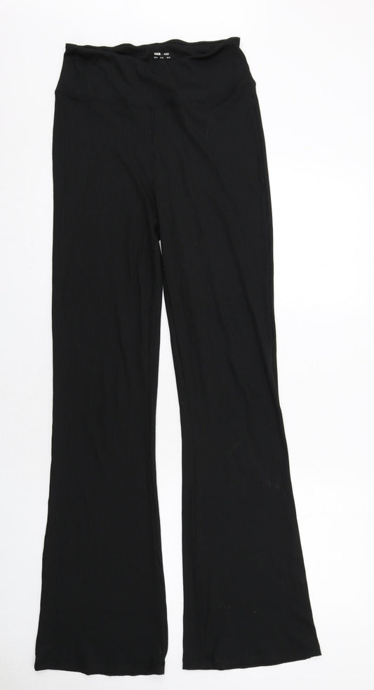 ASOS Womens Black Polyester Jogger Trousers Size 14 Regular