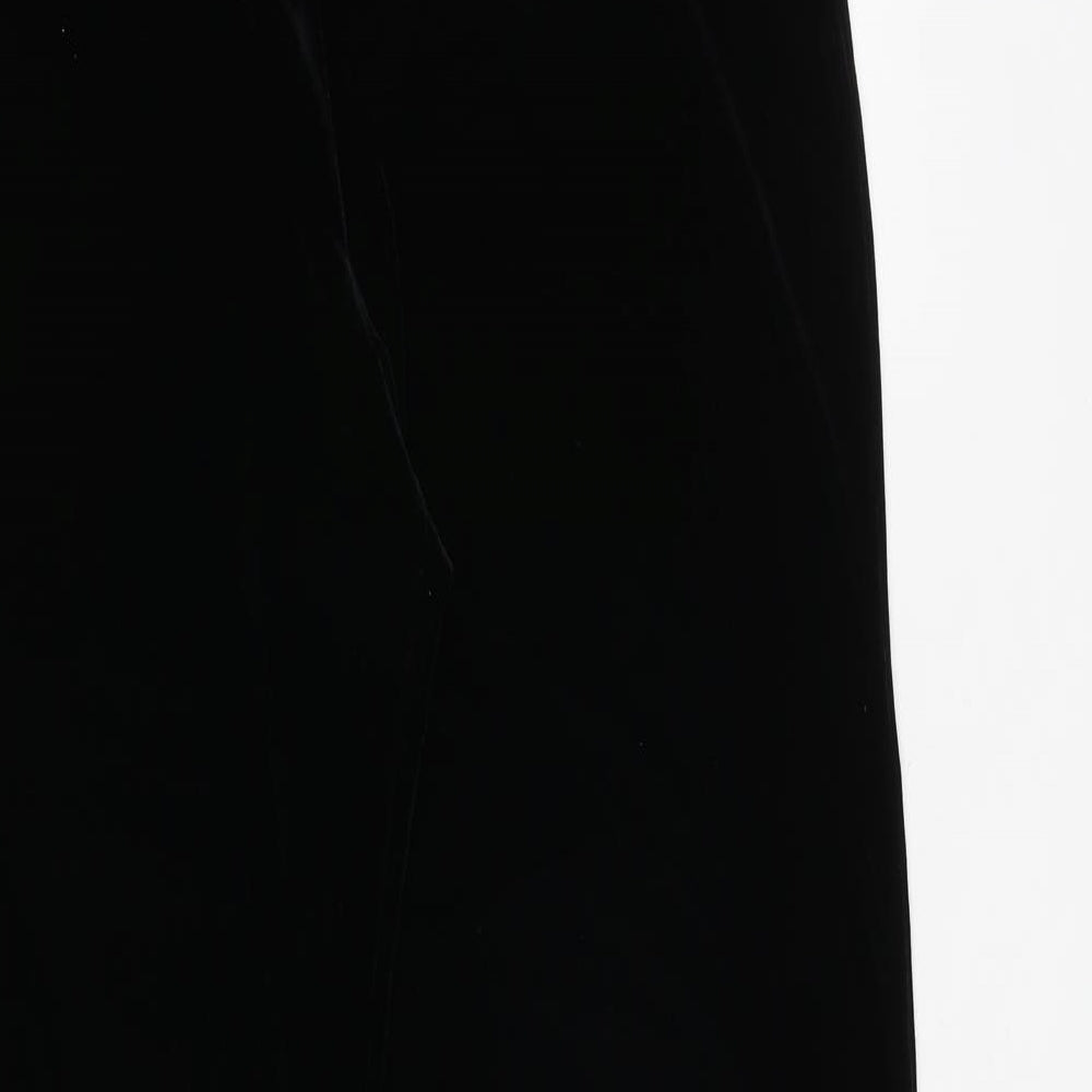 Berkertex Womens Black Polyester Trousers Size 12 Regular