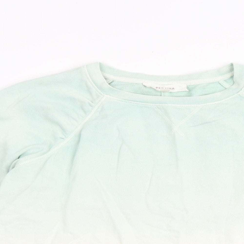 Per Una Womens Multicoloured Geometric 100% Cotton Pullover Sweatshirt Size 12 Pullover - Ombre effect