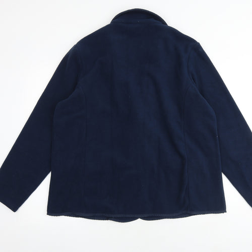 Cotton Traders Womens Blue Jacket Blazer Size 16 Button