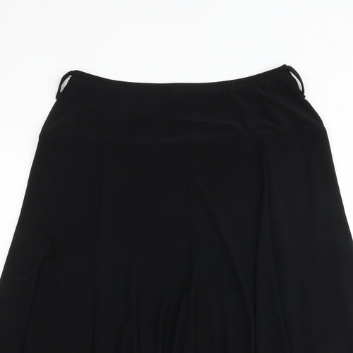 Saloos Womens Black Polyester Swing Skirt Size 28 in