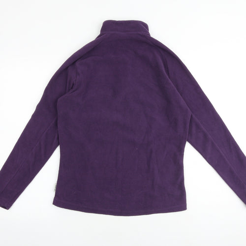 OXYLANE Womens Purple Polyester Pullover Sweatshirt Size L Zip
