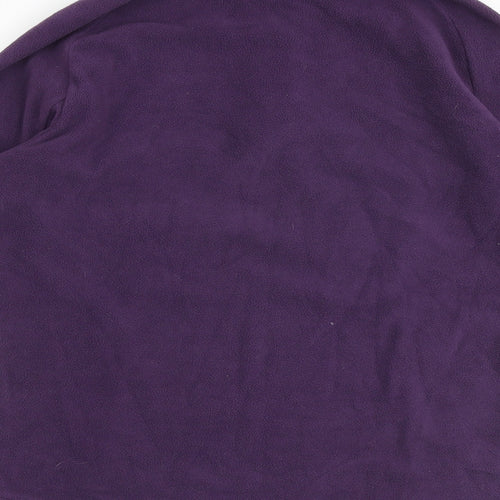 OXYLANE Womens Purple Polyester Pullover Sweatshirt Size L Zip