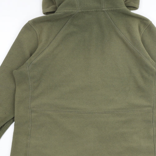 H&M Mens Green Polyester Full Zip Hoodie Size M